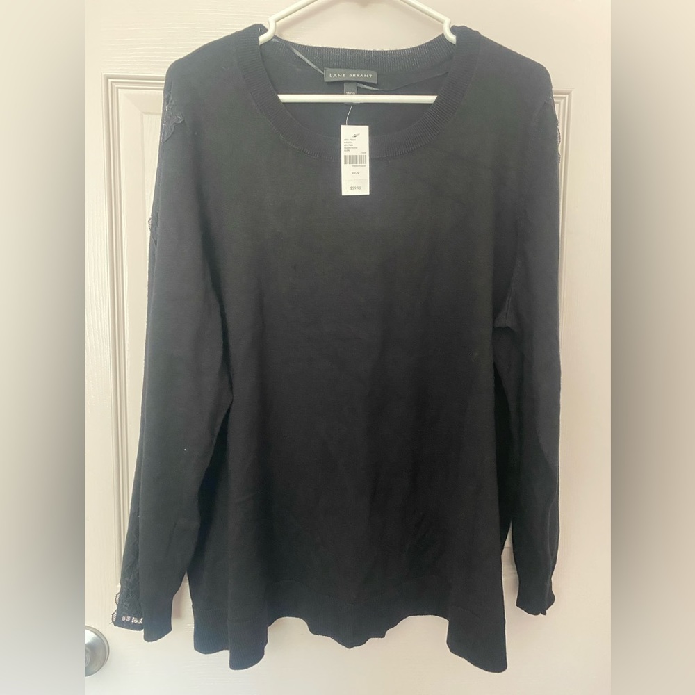 Lane Bryant Black Sweater shirt size 18/20